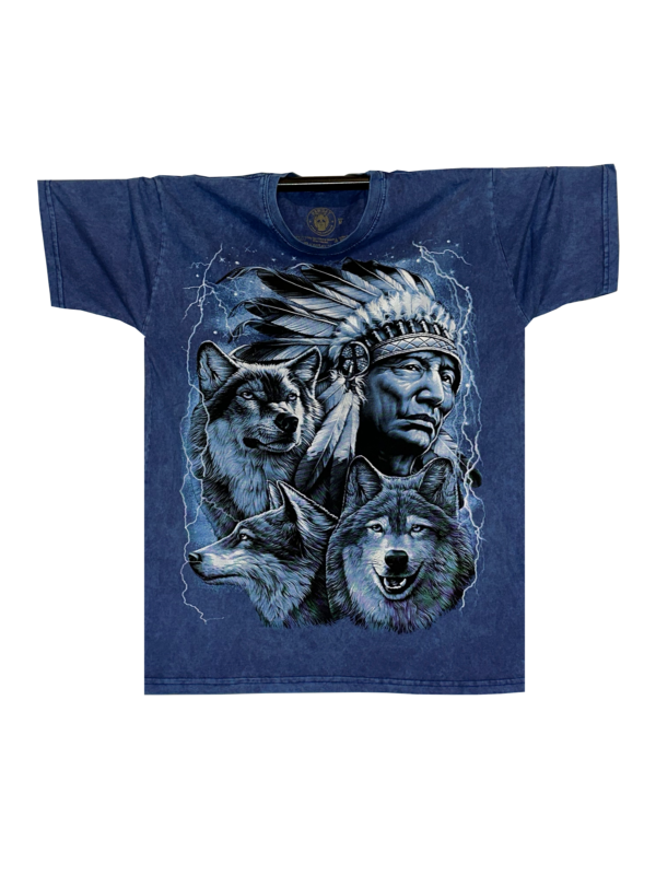 Native American & Wolves T-Shirt