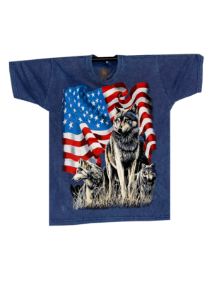 Pack of Wolves USA Flag T-Shirt