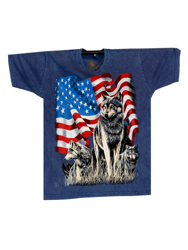 Pack of Wolves USA Flag T-Shirt