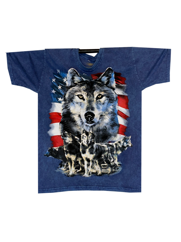 Wolves USA Flag T-Shirt